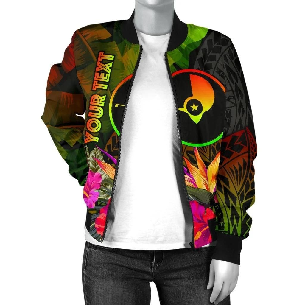 YAP-Polynesian-Personalised-Womens-Bomber-Jacket-Hibiscus-and-Banana-Leaves-BN15-Bomber-Jacket-2