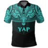 Yap (Blue) Polo Shirt Polynesian A15