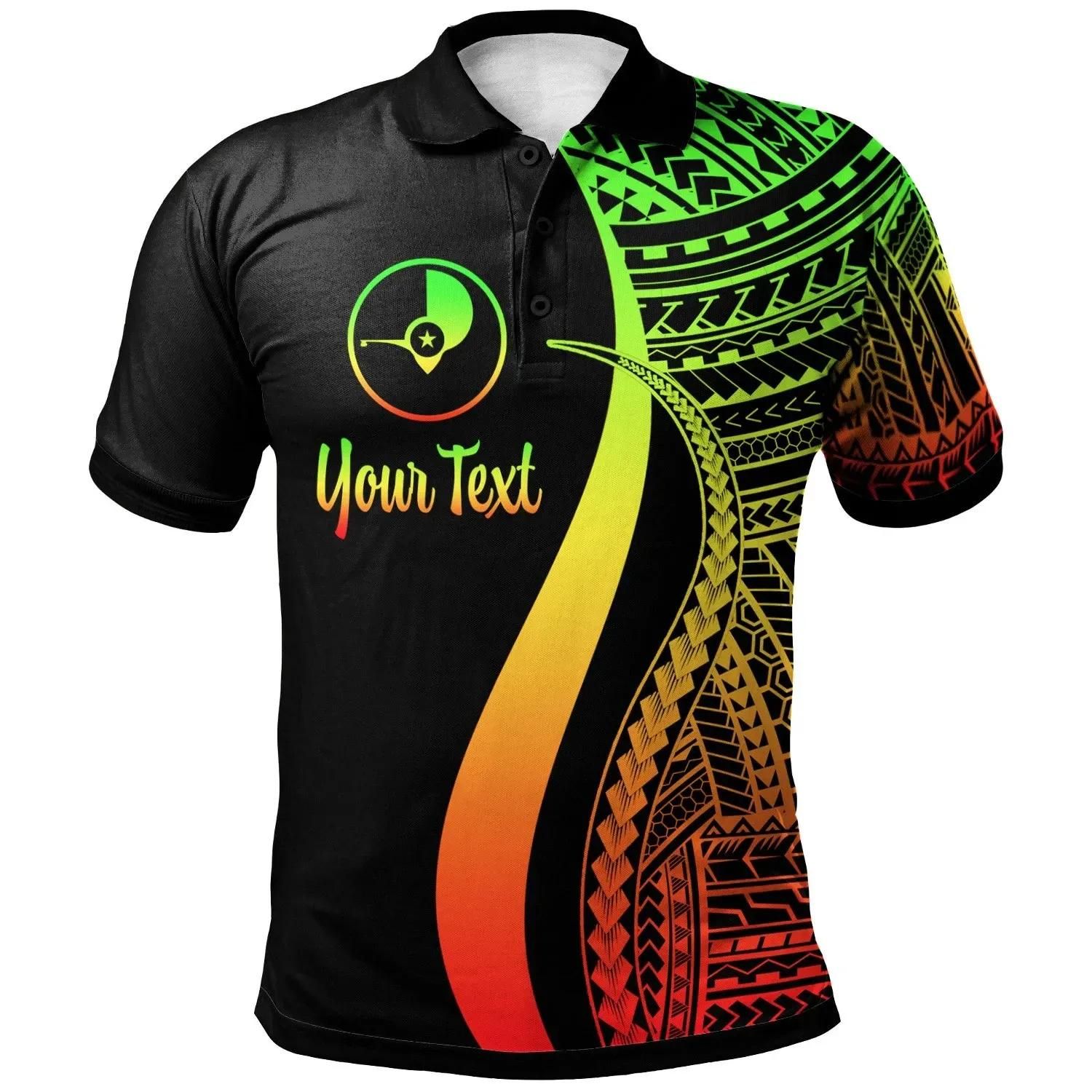 Yap Custom Personalised Polo Shirt Reggae - Polynesian Tentacle Tribal Pattern - BN11 Yap Custom Personalised Polo Shirt Reggae - Polynesian Tentacle Tribal Pattern - BN11