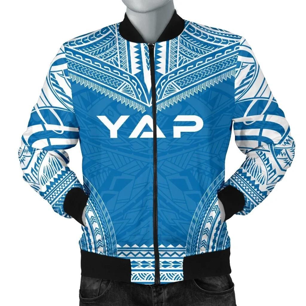Yap Flag Polynesian Chief Men's Bomber Jacket - Bn10 Bomber Jacket Yap Flag Polynesian Chief Men's Bomber Jacket - Bn10 Bomber Jacket