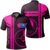 Yap Islands Pink Polo Shirt- Boba Style - AH - J14