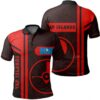 Yap Islands Red Polo Shirt- Boba Style - AH - J14