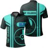 Yap Islands Turquoise Polo Shirt- Boba Style - AH - J14