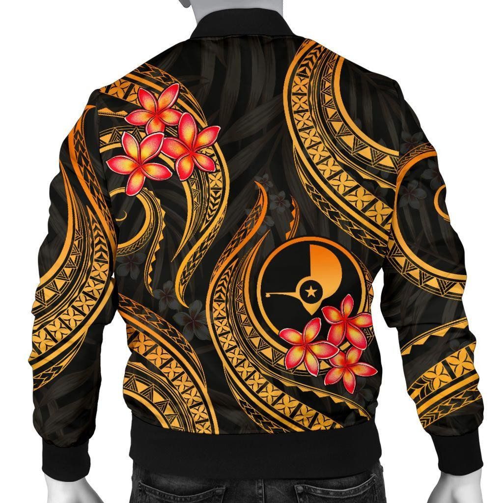 Yap-Micronesian-Men-Bomber-Jacket-Gold-Plumeria-BN11-Bomber-Jacket-2