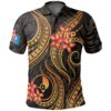 Yap Micronesian Polo Shirt - Gold Plumeria - BN11
