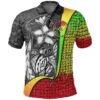 Yap Micronesian Polo Shirt Reggae - Turtle with Hook - BN11