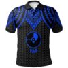 Yap Polo Shirt - Polynesian Armor Style Blue - BN39