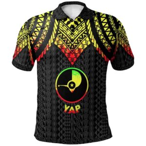 Yap Polo Shirt - Polynesian Armor Style Reagge - BN39