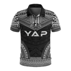 Yap Polo Shirt - Polynesian Chief Black Version - BN10