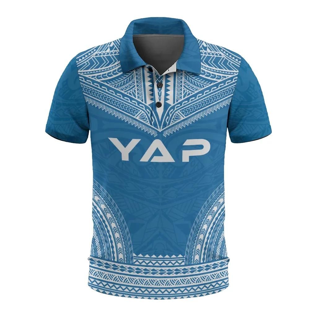 Yap Polo Shirt - Polynesian Chief Flag Version - BN10 Yap Polo Shirt - Polynesian Chief Flag Version - BN10