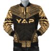 Yap Polynesian Chief Men's Bomber Jacket - Gold Version - Bn10 Bomber Jacket