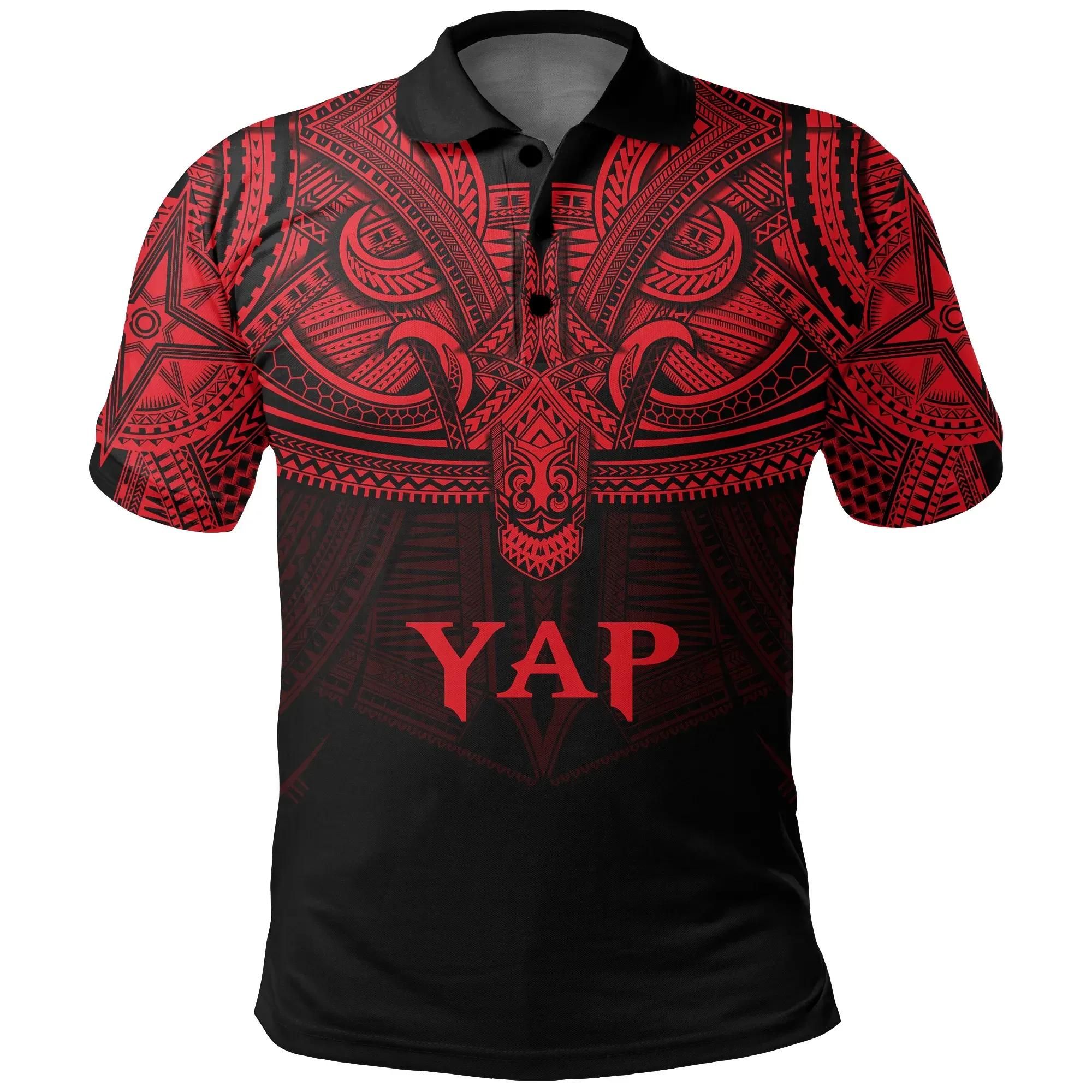 Yap (Red) Polo Shirt Polynesian A15 Yap (Red) Polo Shirt Polynesian A15