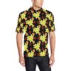Yellow Plumeria Pattern Print Design Pm04 Men Polo Shirt