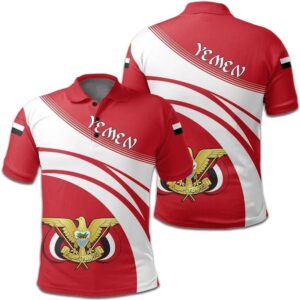 Yemen Coat Of Arms Polo Shirt Cricket Style J5W
