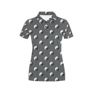 Yin Yang Print Design Lks303 Women'S Polo Shirt