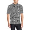 Yin Yang Spiral Design Print Men Polo Shirt