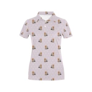 Yorkshire Terriers Print Design Lks302 Women'S Polo Shirt