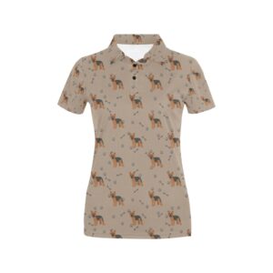Yorkshire Terriers Print Design Lks305 Women'S Polo Shirt