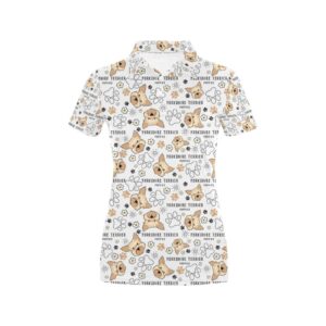 Yorkshire Terriers Print Design Lks308 Women'S Polo Shirt
