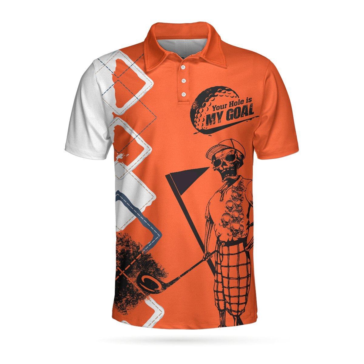 Your Hole Is My Goal Short Sleeve Golf Polo Shirt Your Hole Is My Goal Short Sleeve Golf Polo Shirt