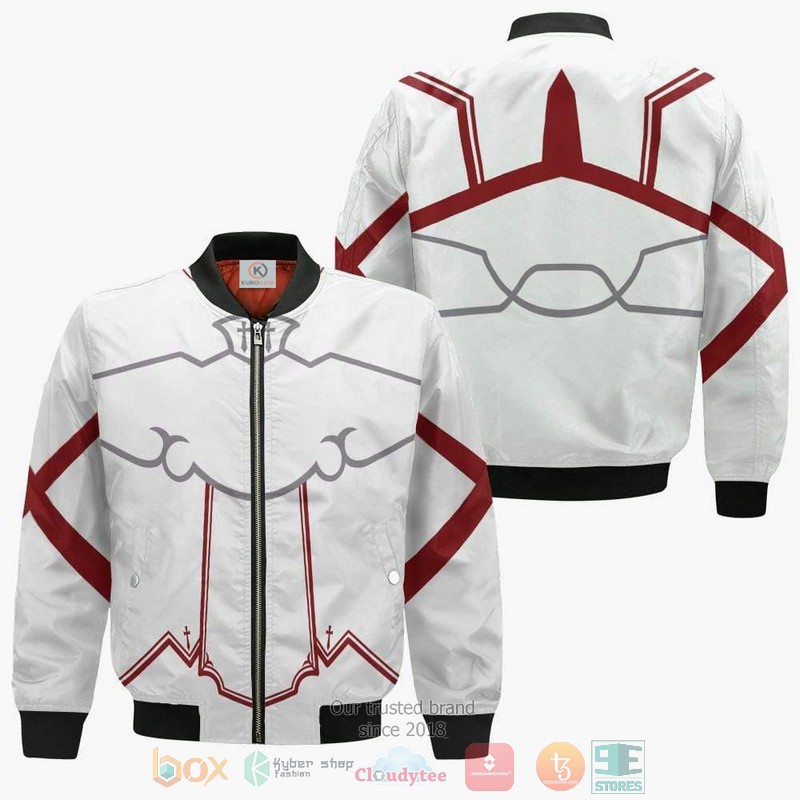 Yuuki Asuna Uniform Sword Art Online Anime Cosplay Costume Bomber Jacket Yuuki Asuna Uniform Sword Art Online Anime Cosplay Costume Bomber Jacket
