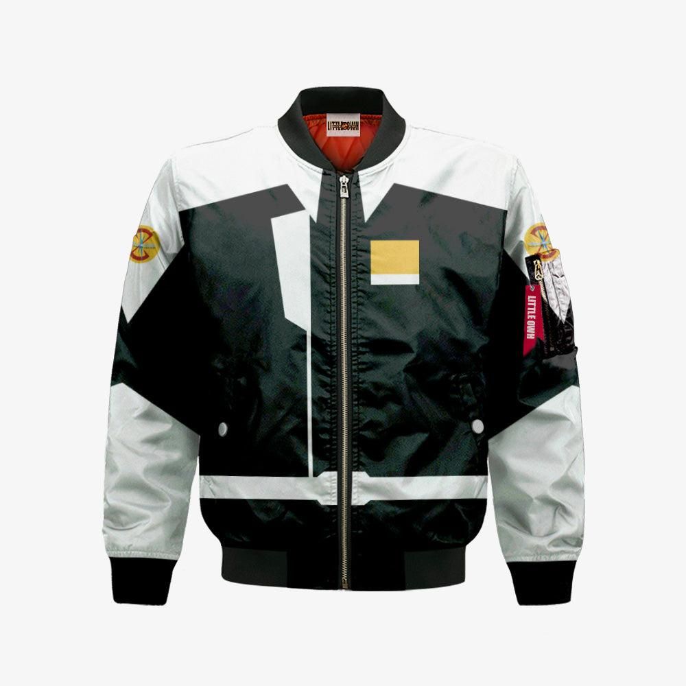 ZAnimeT Bomber Jacket Custom Gundam Black Cosplay Costumes Bomber Jacket ZAnimeT Bomber Jacket Custom Gundam Black Cosplay Costumes Bomber Jacket