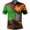 Zambia Polo Shirt Fall In The Wave K7