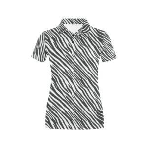 Zebra Classic Print Design Lks302 Women'S Polo Shirt