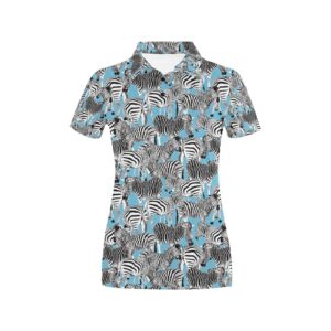 Zebra Print Design Lks305 Women'S Polo Shirt