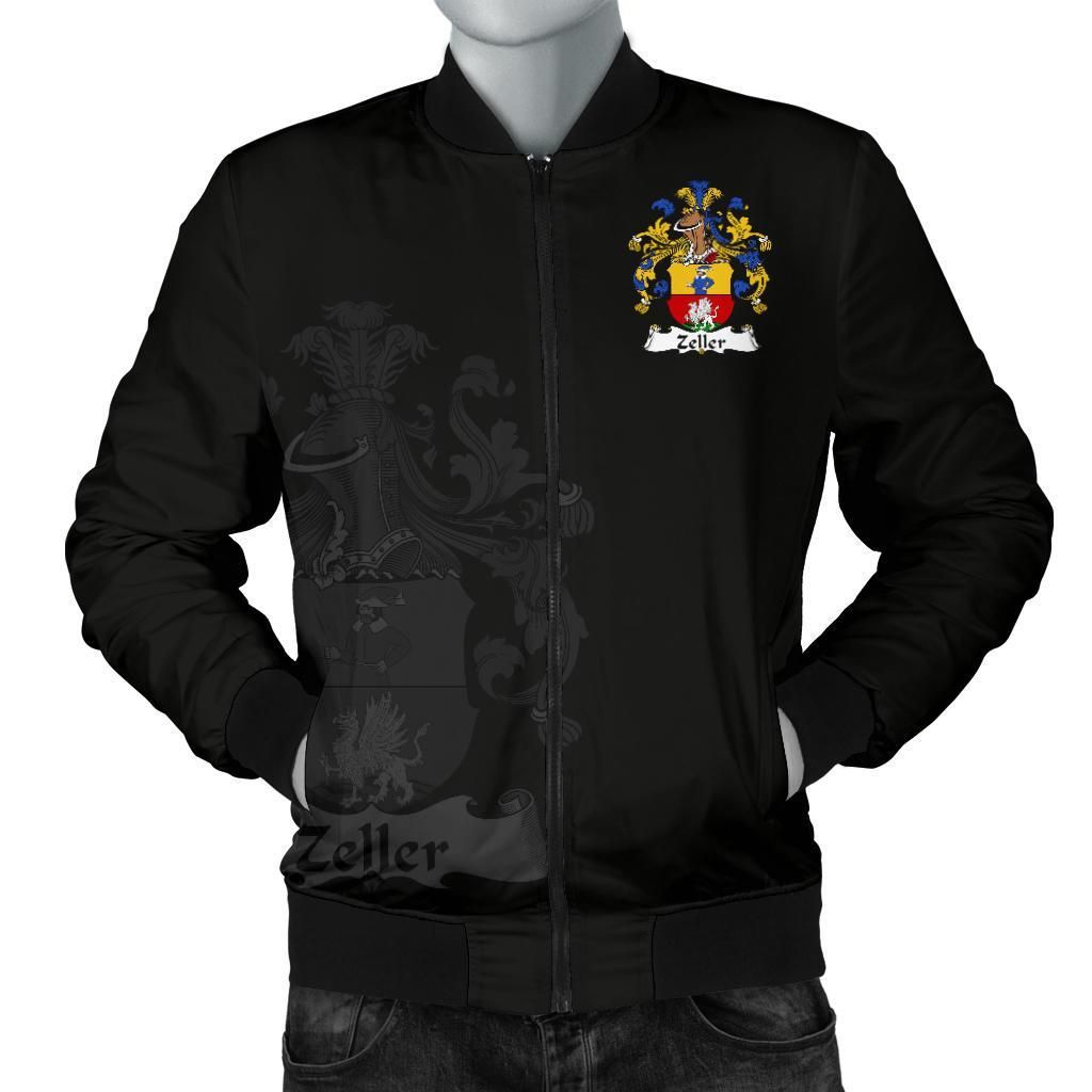 Zeller Germany Men's Bomber Jacket - German Family Crest A7 Bomber Jacket Zeller Germany Men's Bomber Jacket - German Family Crest A7 Bomber Jacket