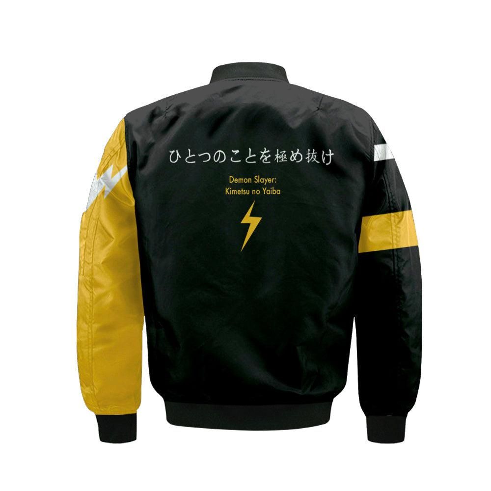 Zenitsu-Agatsuma-Bomber-Jacket-Custom-KNY-Cosplay-Costumes-Bomber-Jacket-1