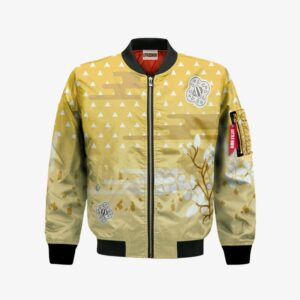Zenitsu Agatsuma Bomber Jacket Custom KNY Cosplay Costumes Bomber Jacket