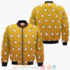 Zenitsu Agatsuma Pattern Demon Slayer Anime Cosplay Costume Bomber Jacket