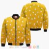 Zenitsu Pattern Demon Slayer Anime Cosplay Costume Bomber Jacket