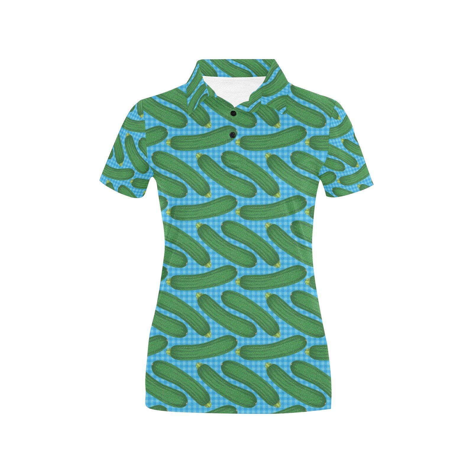 Zucchini Print Design Lks301 Women'S Polo Shirt Zucchini Print Design Lks301 Women'S Polo Shirt