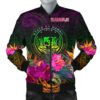 bPolynesian Hawaii Men's Bomber Jacket - Summer Hibiscus - BN15 Bomber Jacket